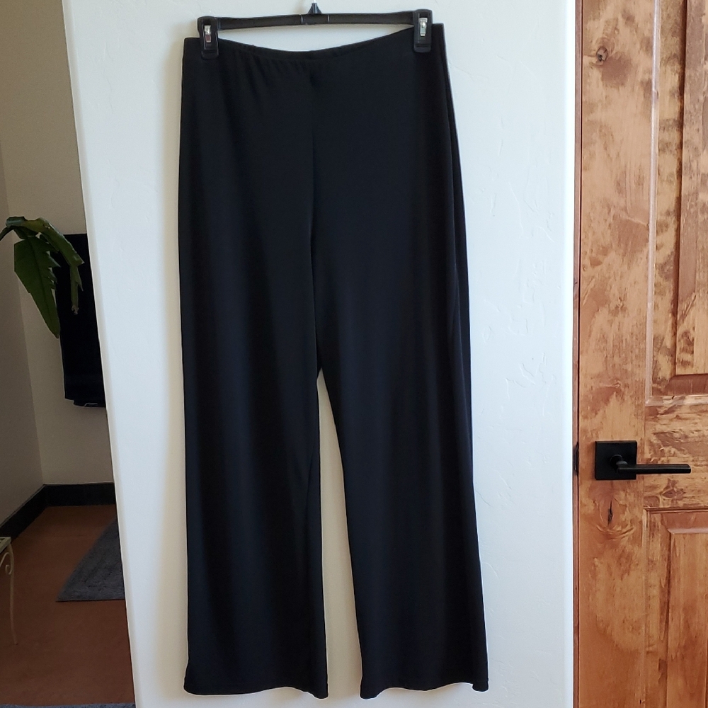 Ellen Tracy Black Wide Leg Pants Size Large